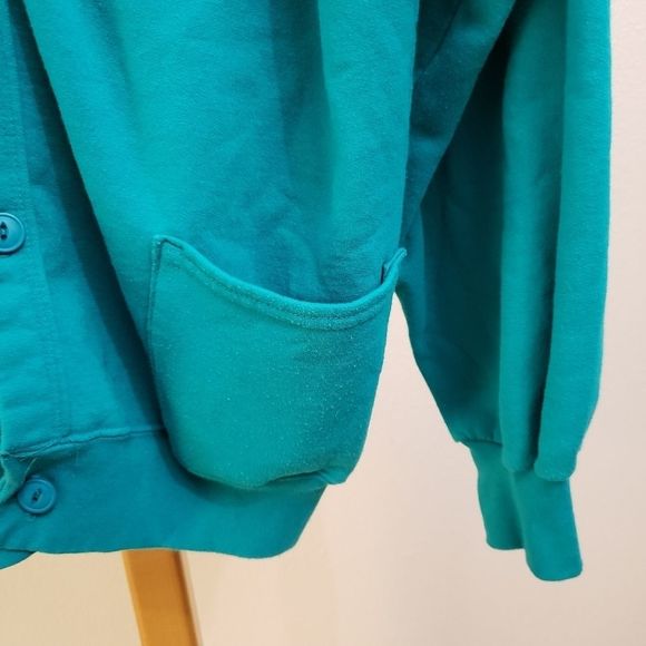 Vintage button up sweatshirt with camp ground logo - Picture 3 of 4